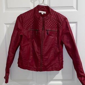 Woman’s Red New York & Company Jacket Size Large.